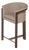 Agnes Bar Stool in Walnut and Teal Wool Fabric by Javier Gomez For Sale