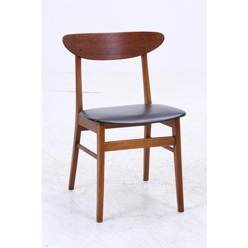 Mid-Century Danish Teak and Leather Chairs from Farstrup Møbler, Set of 4 For Sale - Image 5 of 16