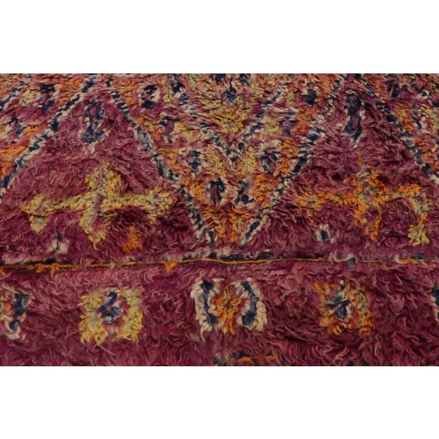 Late 20th Century Vintage Beni MGuild Moroccan Rug, 07'02 X 09'00 For Sale In Dallas - Image 6 of 12
