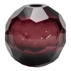 Hand-Blown Murano Globe Vase in Amethyst