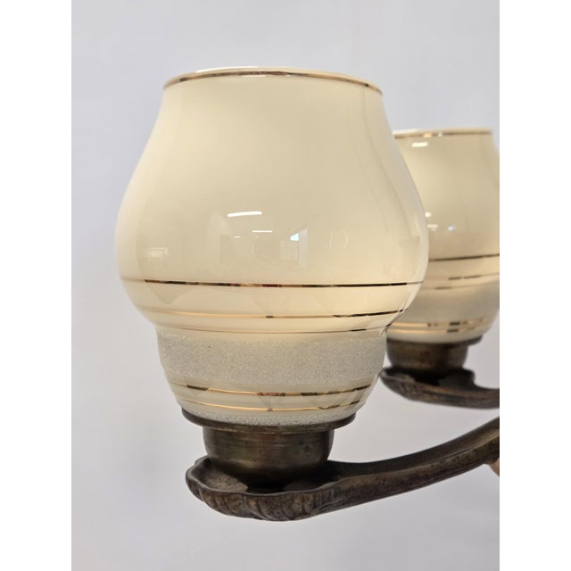 Glass Ceiling Lamp Model 1376 by Paavo Tynell for Oy Taito Ab, 1930s For Sale - Image 9 of 18