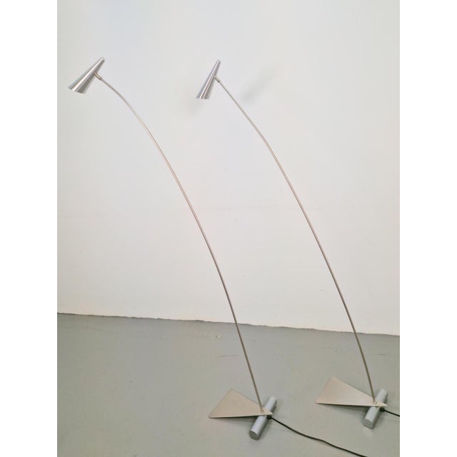 Postmodern Postmodern Arch Metal Reading Floor Lamps from Hala Zeist, 1980s, Set of 2 For Sale - Image 3 of 13