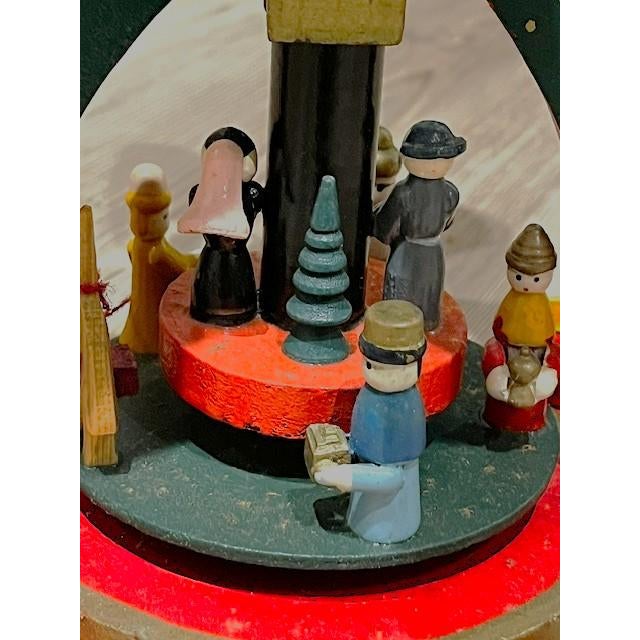 Vintage German Christmas Windmill Pyramid For Sale - Image 4 of 9