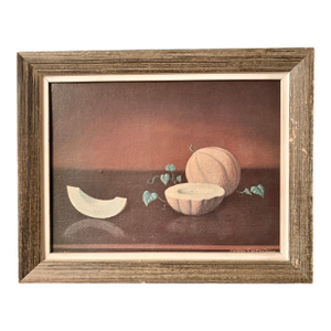 Mid-Century Modern Still Life "Melon" Michael San Fratello Signed Print