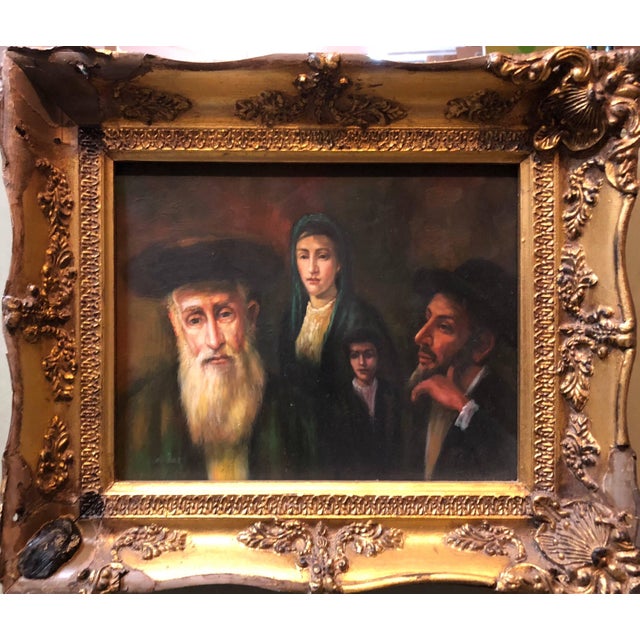 Genre: Realism Subject: Family Portrait Medium: Oil Surface: Canvas Dimensions: 12X14 includes frame