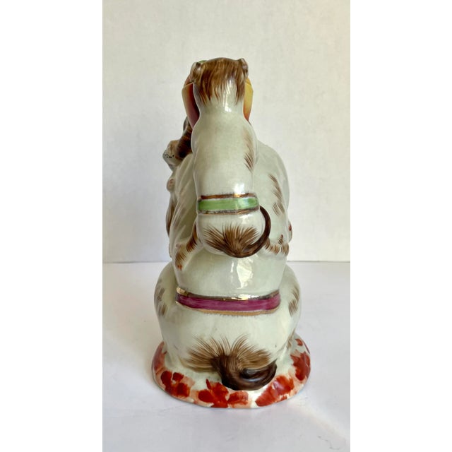 Antique Figurative Monkey Ewer Teapot by Edme Samson For Sale - Image 10 of 12