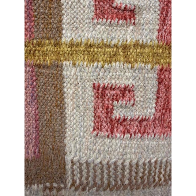 Vintage Swedish Krabba Rölakan Rug attributed to Anna-Greta Sjoqvist, 1950s For Sale - Image 10 of 11