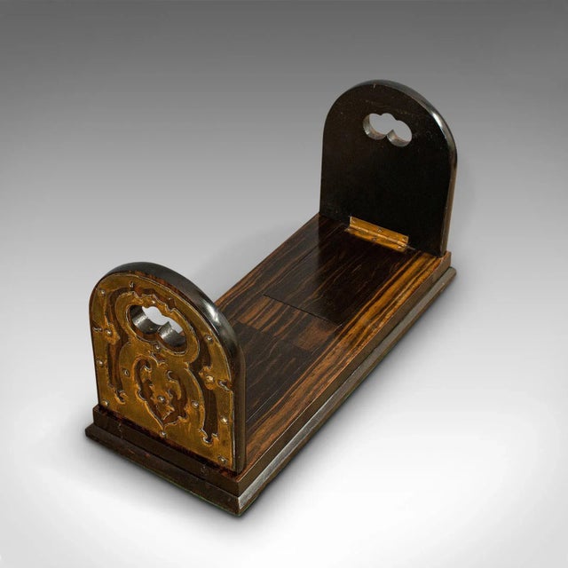 Late 19th Century Coromandel Antique Extending Book Slide For Sale - Image 10 of 13