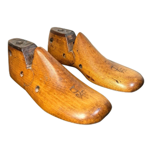 Pair of Antique 1930’s American Maple Wood Cobbler Children’s Shoe Forms