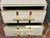 Pair of White Opaline Glasses With Brass Trim and Legs, Available For Sale - Image 4 of 5