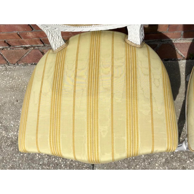 Wood Classic French Louis XVI Side Chairs - a Pair For Sale - Image 7 of 11