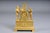 Gilt Bronze Empire Mantel Clock, Pairs, 1850 Finely chased and gilt bronze mantel clock. The motif depicts a couple...