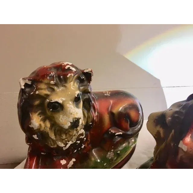 Sculpture Materials 1930's Lions From Ireland - A Pair For Sale - Image 7 of 10