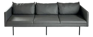 Minimalist Kimball Whittaker Faux Leather Lounge Sofa