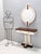 Postmodern Postmodern Ivory Lacquered Walnut Wall Mirror and Console Table, Italy, 1970s, Set of 2 For Sale - Image 3 of 11