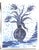 Cleo Plowden Still Life Flowers Navy Blue White Abstract Expressionist Impressionist Original Painting by Cleo Plowden For Sale - Image 4 of 4