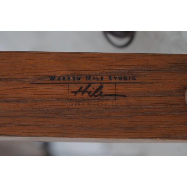 Mission Oak Warren Hile Tall Floor Lamp W. Micah Shade For Sale - Image 11 of 11