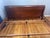 Brown King Bernhardt Wood Sleigh Bed Frame – Sunburst Veneer For Sale - Image 8 of 8