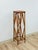 Boho Chic Coastal Boho Tall Bamboo Plant Stand Warm Finish Pedestal Display For Sale - Image 3 of 9
