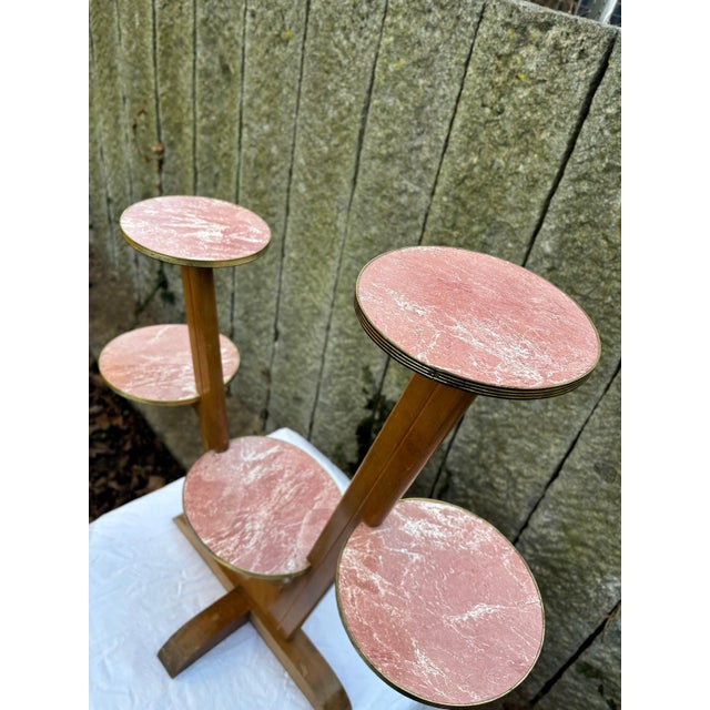 Mid-Century Space Age Flower Stand, 1960s For Sale - Image 6 of 18