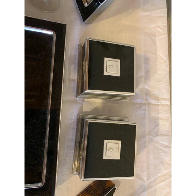 1930s Art Deco Vanity Set, 13 Pieces For Sale - Image 4 of 13