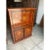 Very nice antique walnut drinks bar with satin wood marquetry inlay. Pull down flap with leather inset, 2 doors below for...