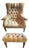 Stickley Leopold Upholstered Chair and Ottoman Matching Set For Sale