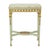 Beautiful antique side table, narrow console table made entirely of lacquered and partially gilded wood, with a stunning...