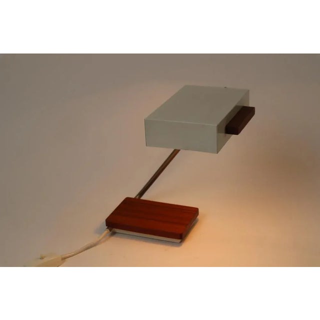 Vintage Teak Table Lamp from Kaiser Leuchten, 1960s For Sale - Image 11 of 13