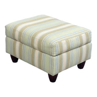 Lexington Tommy Bahama Striped Ottoman For Sale