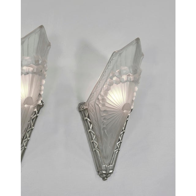French Art Deco Wall Sconces by Charles Schneider 1930 France - A Pair For Sale - Image 9 of 10