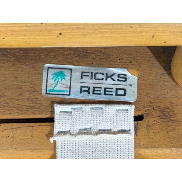 Ficks Reed, Two Seater Sofa, Bamboo, Cane, White Fabric, Usa, 1950s For Sale - Image 15 of 15