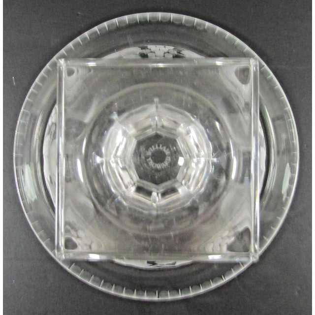 William Yeoward Cordelia Footed Grapevine Etched Compote Rose Bowl For Sale - Image 17 of 17