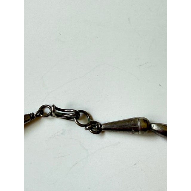 Vintage Native American Style Silver & Turquoise Necklace Arizona For Sale In Seattle - Image 6 of 8