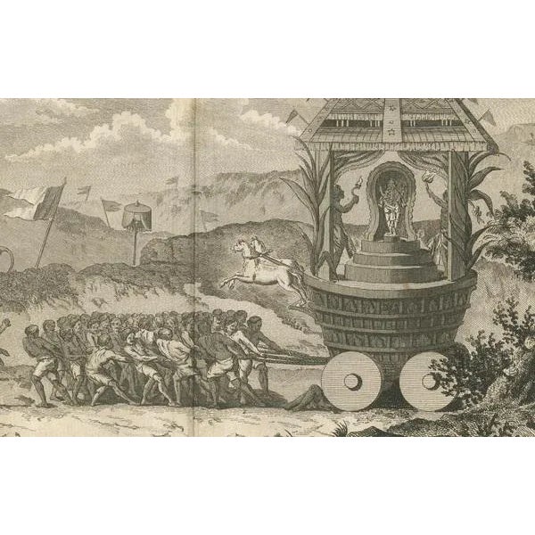 After Sonnerat, Hindu Festival Procession with Vishnu Cart, 1806, Engraving For Sale - Image 4 of 10