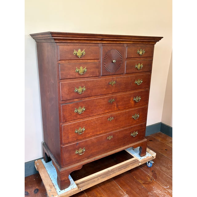 American Eighteenth Century American Tall Chest of Drawers For Sale - Image 3 of 15