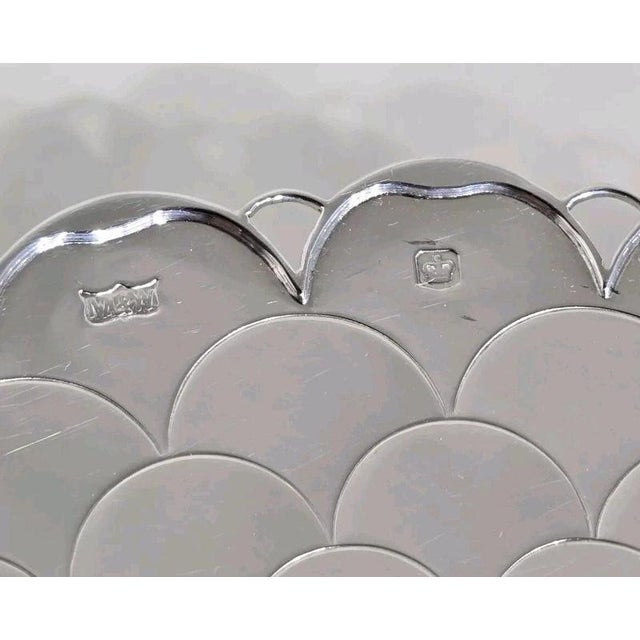 Mid-Century Vintage Sterling Silver Cake Stand from Mappin & Webb, 1962 For Sale - Image 15 of 18