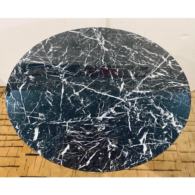 Modern Villa and Home Modern Black Marble Stockholm Dining Table/Center Table For Sale - Image 3 of 5