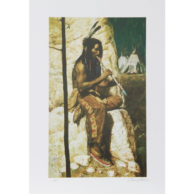 Shannon Stirnweis Lithograph - the Love Flute For Sale