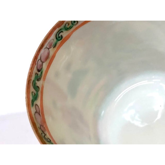 19th C. Chinese Rosé Medallion Tea Cups, Set of 4 For Sale - Image 12 of 12