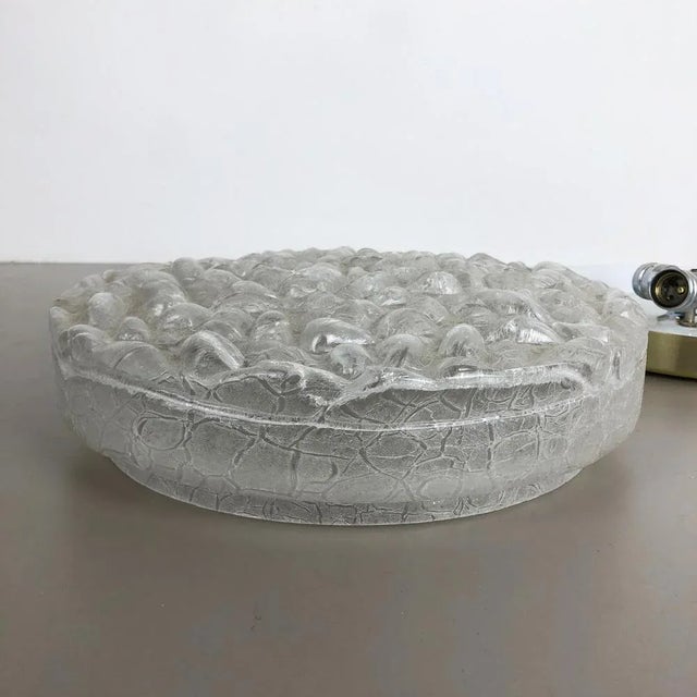 Bubble Glass and Metal Wall Light from Doria Lights, 1970s, Germany For Sale - Image 9 of 17