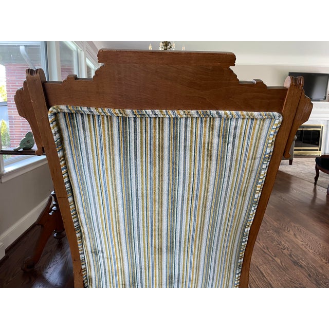 Late 19th Century Late 19th Century Eastlake Platform Rocking Side Chair For Sale - Image 5 of 8