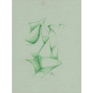 1968 Abstract Drawing by Gregory John Martin Portley For Sale