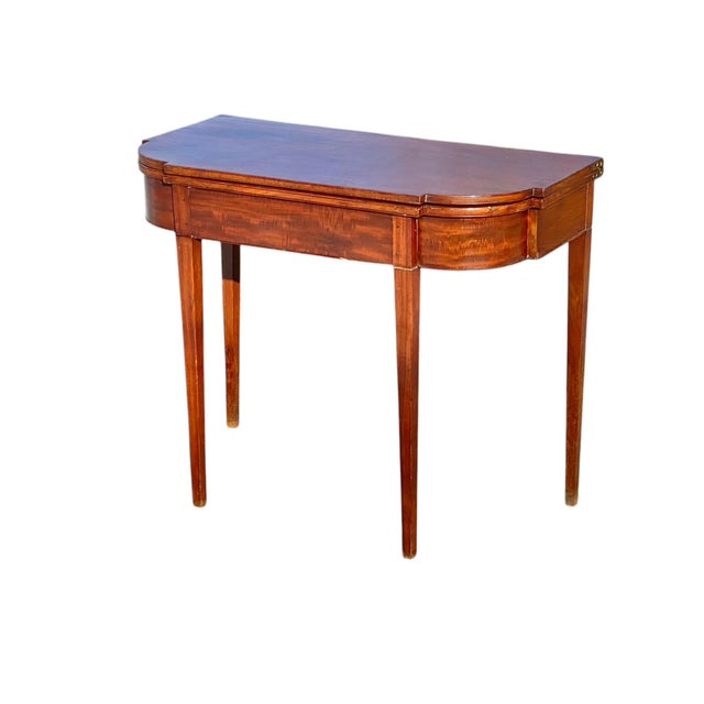 Antique Massachusetts Mahogany Card Table / Game Table | Chairish