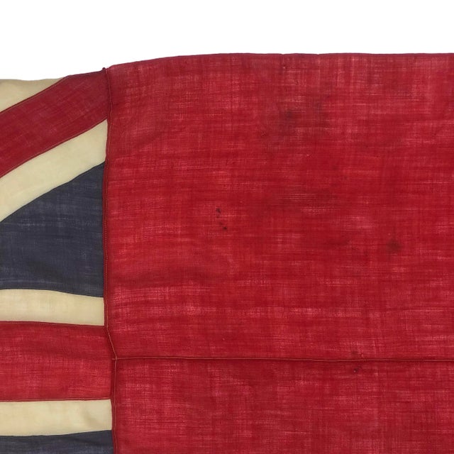 Oversize Vintage Red Ensign British Flag With Union Jack For Sale - Image 4 of 5