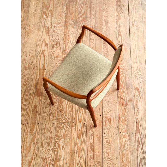 Mid-Century Model 65 Armchair by Niels Otto (N. O.) Møller for J. L. Mollers, 1968 For Sale - Image 14 of 17