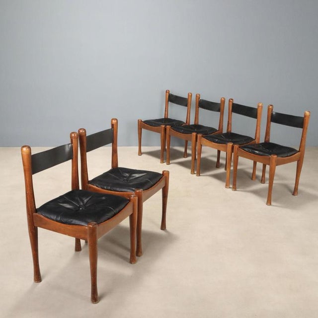 Chairs by Silvio Coppola for Bernini, 1970s, Set of 6 For Sale - Image 11 of 11