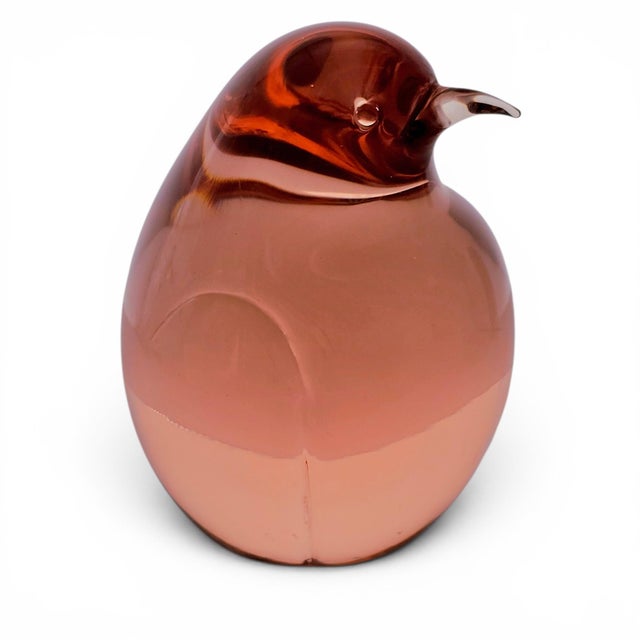 Glass Signed Seguso Vetri d'Arte Murano Art Glass Penguin Sculpture 5" For Sale - Image 7 of 11