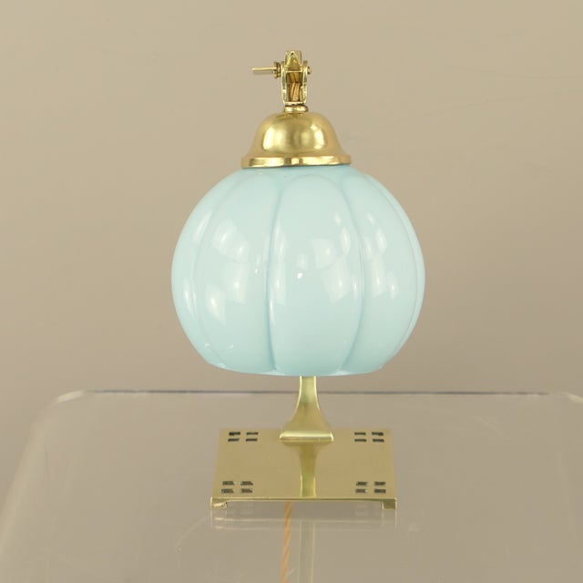 Metal Vienna Secession Table Lamp by Josef Hoffmann for Wiener Werkstätte, 1920s For Sale - Image 7 of 13