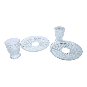 1960s Colony Cubist Plates & Cup Set - Set of 4